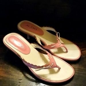 Aldo Sandals with approximately 1.5 inches heel